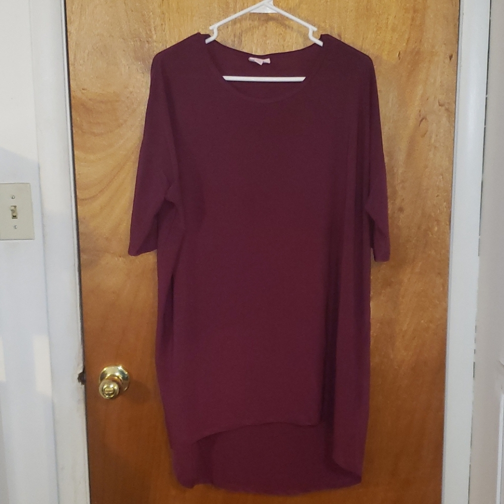 Lularoe Irma Shirt Blouse Purple Size M